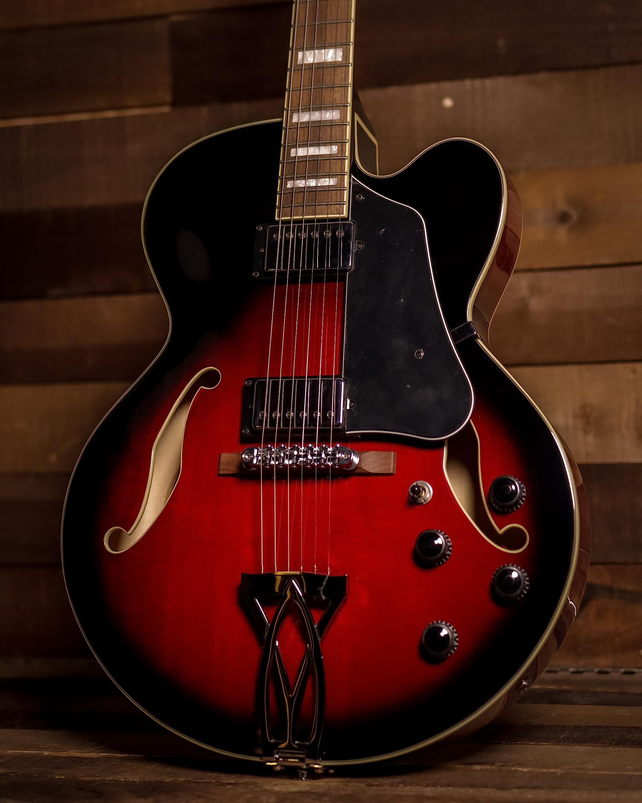 Ibanez Artcore AF75 Hollowbody Electric Guitar Transparent Red Sunburst